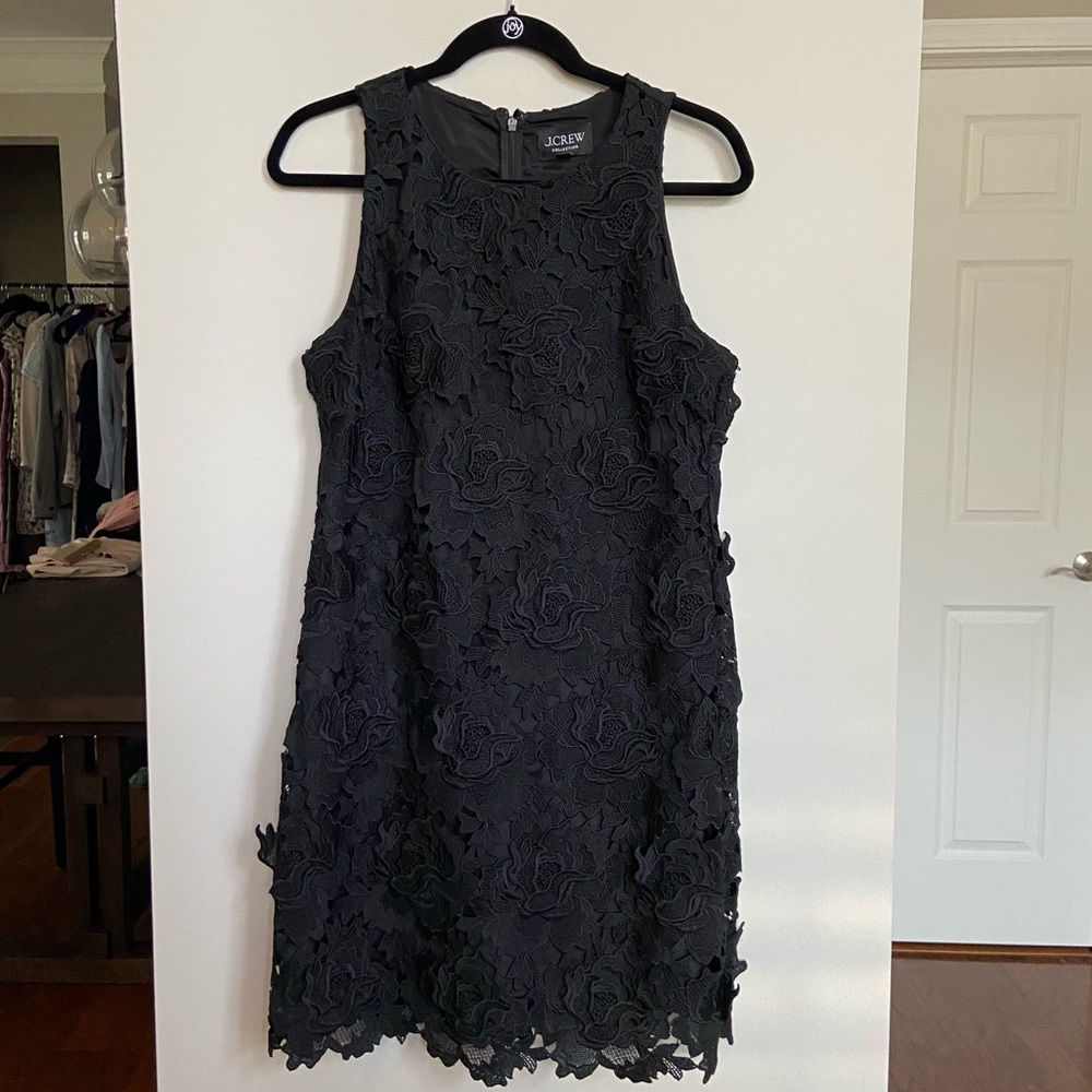 J Crew Collection Black‎ Lace Mini Dress - Picture 2 of 10